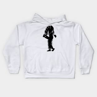 Bigfoot Playing Saxophone Kids Hoodie